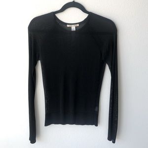 Sheer long sleeve blouse